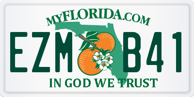 FL license plate EZMB41