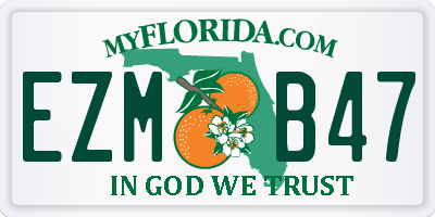 FL license plate EZMB47