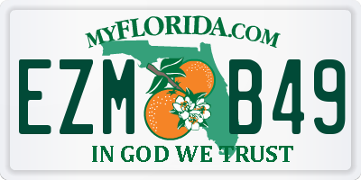 FL license plate EZMB49