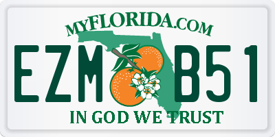 FL license plate EZMB51