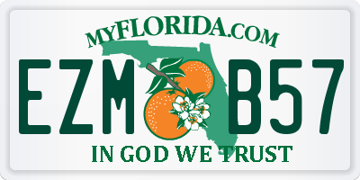 FL license plate EZMB57