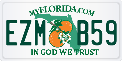 FL license plate EZMB59