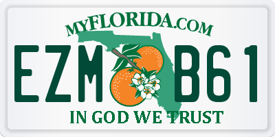 FL license plate EZMB61