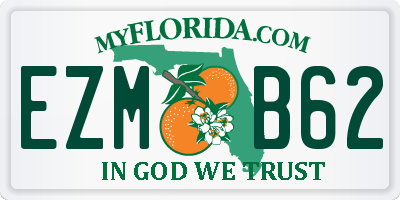 FL license plate EZMB62