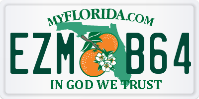 FL license plate EZMB64