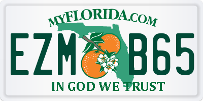 FL license plate EZMB65