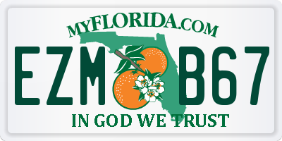 FL license plate EZMB67