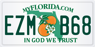 FL license plate EZMB68