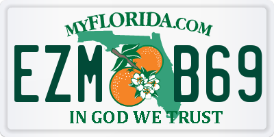 FL license plate EZMB69