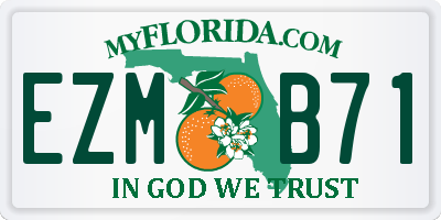 FL license plate EZMB71