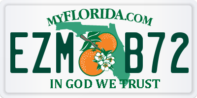 FL license plate EZMB72