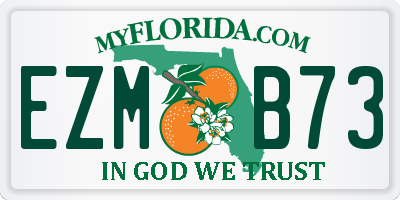 FL license plate EZMB73