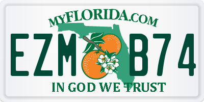 FL license plate EZMB74