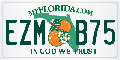 FL license plate EZMB75