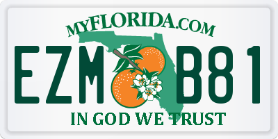 FL license plate EZMB81