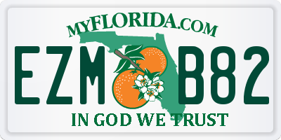 FL license plate EZMB82