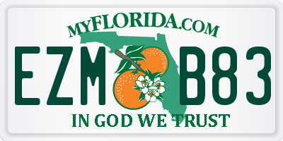 FL license plate EZMB83
