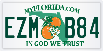 FL license plate EZMB84