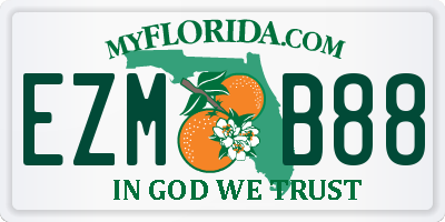 FL license plate EZMB88