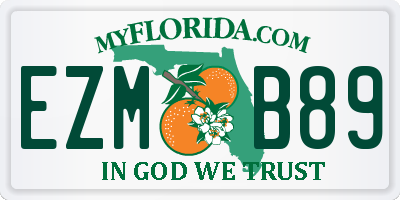 FL license plate EZMB89