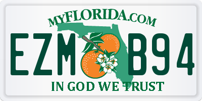 FL license plate EZMB94