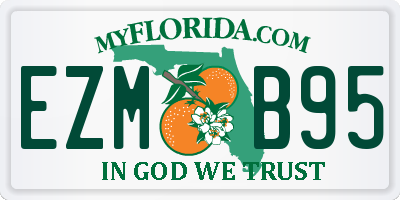 FL license plate EZMB95