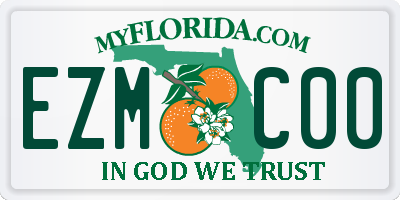 FL license plate EZMC00