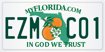 FL license plate EZMC01