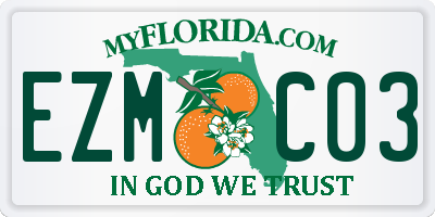 FL license plate EZMC03