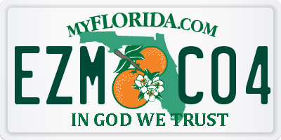 FL license plate EZMC04