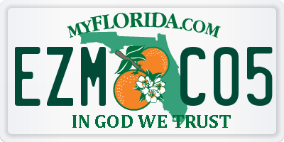 FL license plate EZMC05