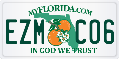 FL license plate EZMC06