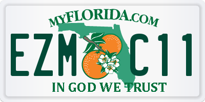 FL license plate EZMC11