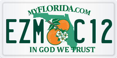 FL license plate EZMC12