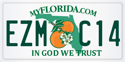 FL license plate EZMC14