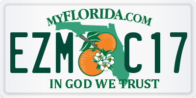 FL license plate EZMC17