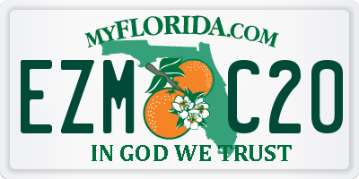 FL license plate EZMC20