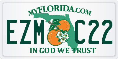 FL license plate EZMC22