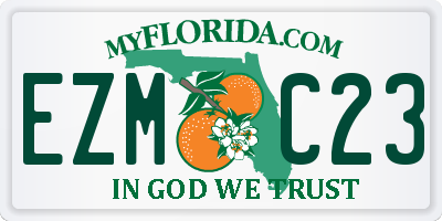 FL license plate EZMC23