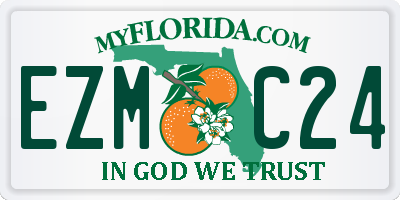 FL license plate EZMC24