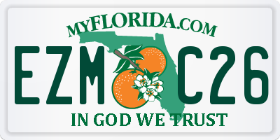 FL license plate EZMC26