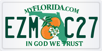 FL license plate EZMC27