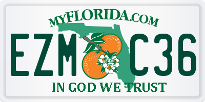 FL license plate EZMC36