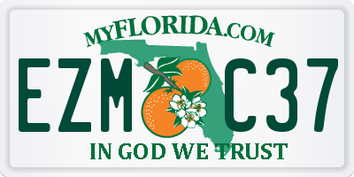 FL license plate EZMC37