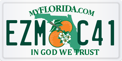 FL license plate EZMC41