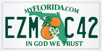 FL license plate EZMC42