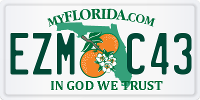 FL license plate EZMC43