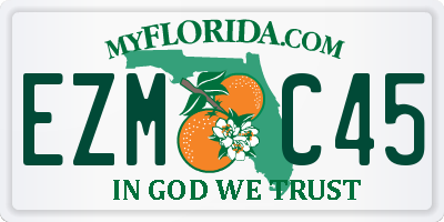 FL license plate EZMC45