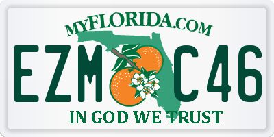 FL license plate EZMC46