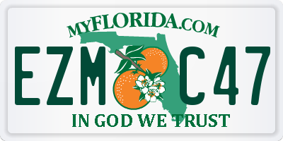 FL license plate EZMC47